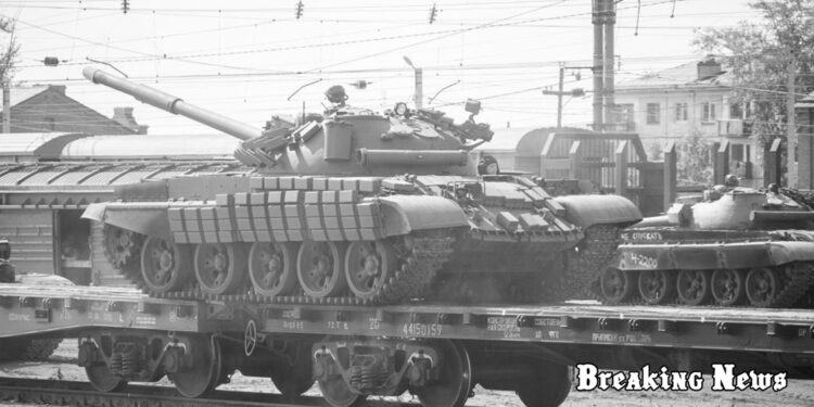 Росія перекинула у бік України нову партію танків