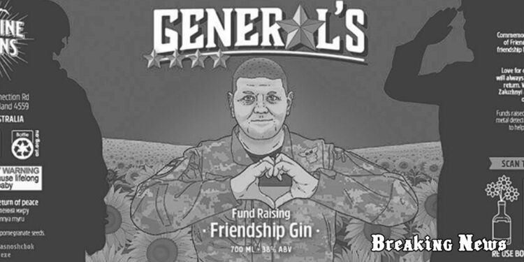 В Австралії почали випускати джин із фото Залужного: кошти підуть на розмінування України