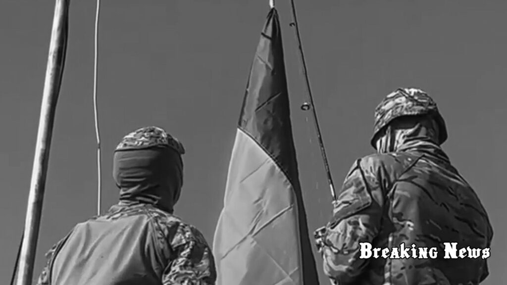В двух селах на границе с РФ подняли флаг Украины